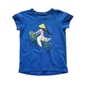 Tea Collection Southeast Asia Bicycle Graphic Tee Size 5